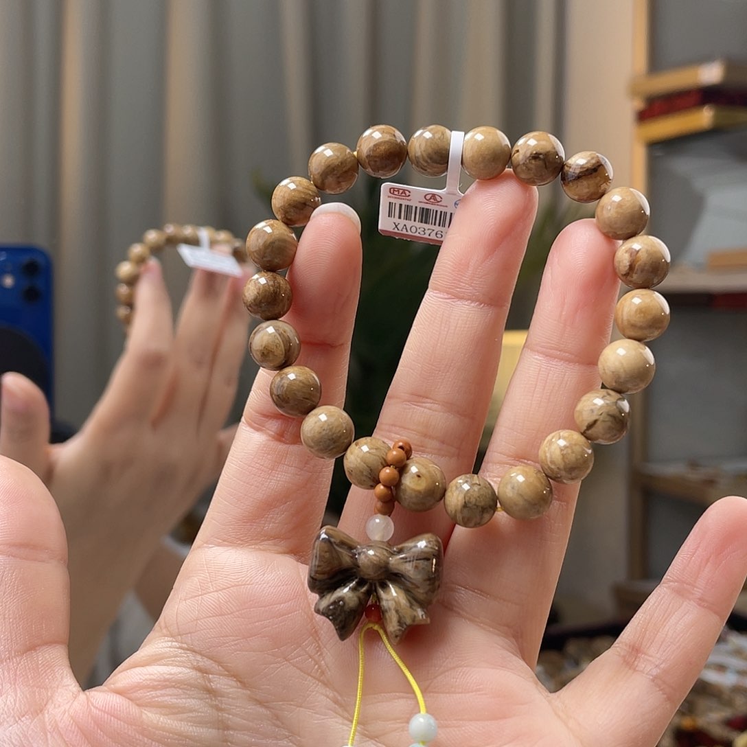 琥珀颈饰未镶嵌蜜蜡手串