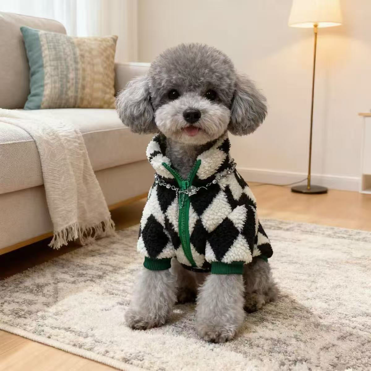 秋冬装宠物比熊雪纳瑞小型犬猫咪贵宾博美约克夏泰迪狗狗幼犬衣服