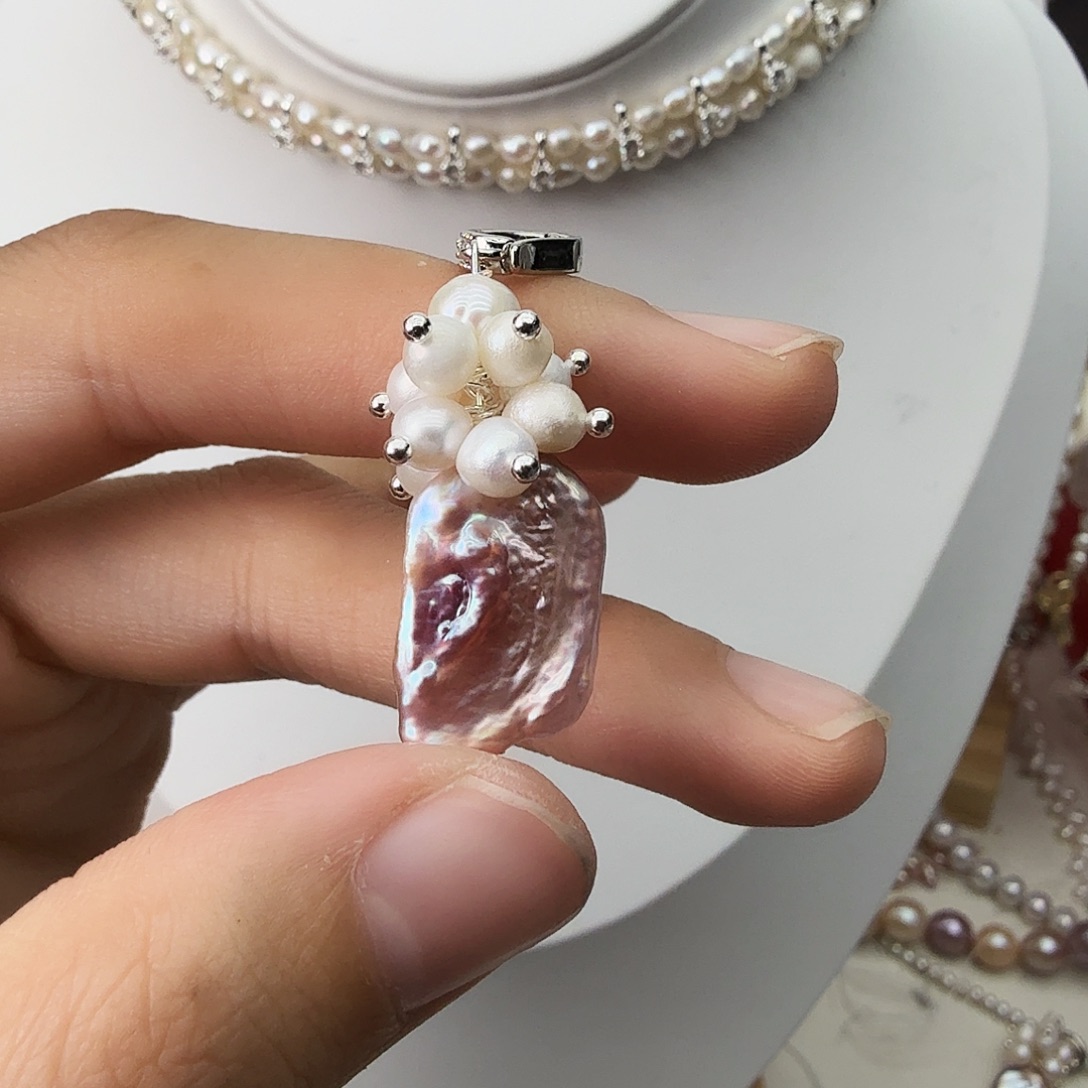 未镶嵌颈饰淡水珍珠