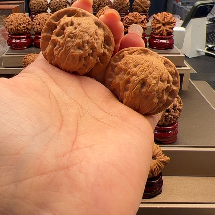 把件文玩核桃40 平谷闷尖 a-066