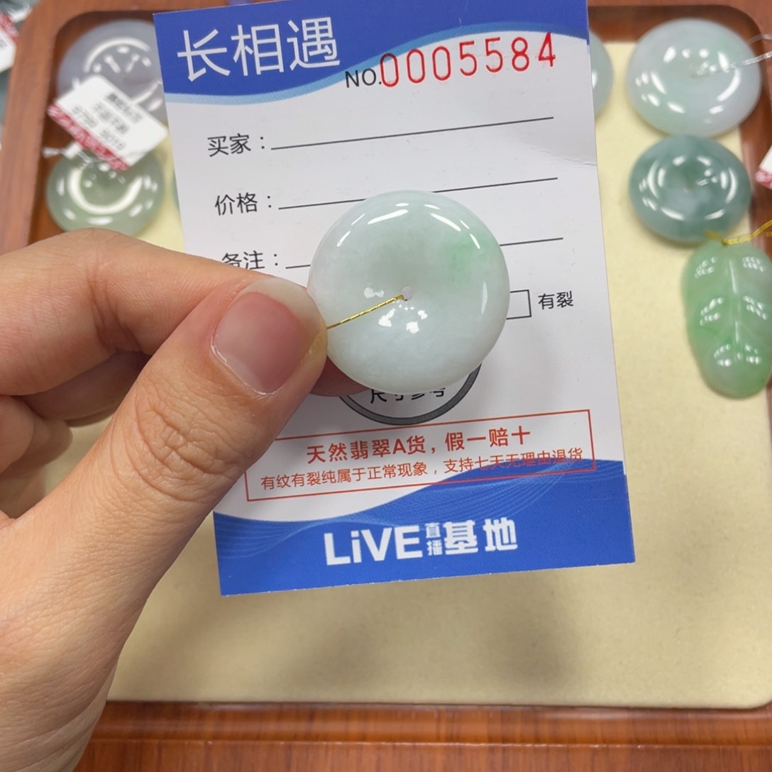 翡翠颈饰未镶嵌翡翠吊坠x 5584