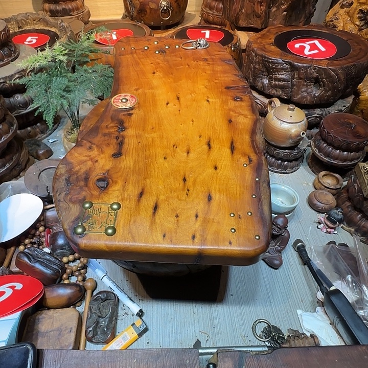 彩纸雷击枣木精品干泡台