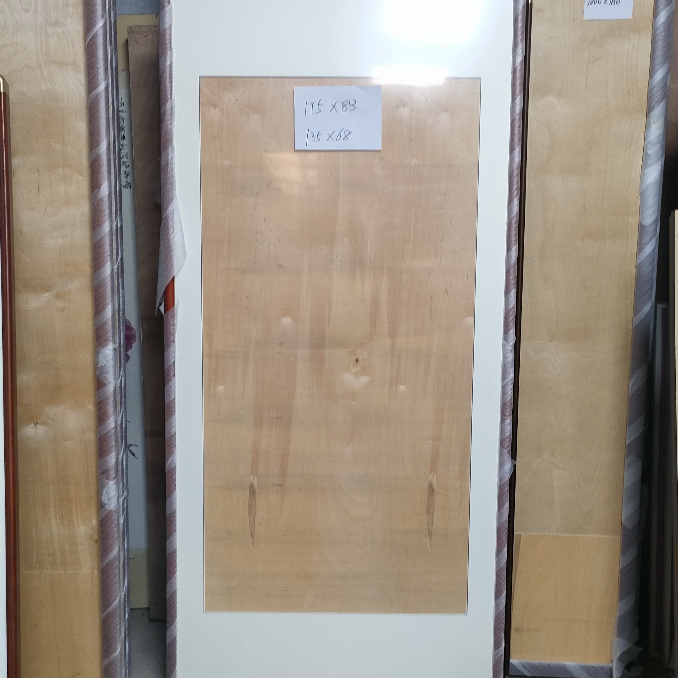 175/83桐木榫卯圆角画框+背板+有机玻璃+镂空卡纸