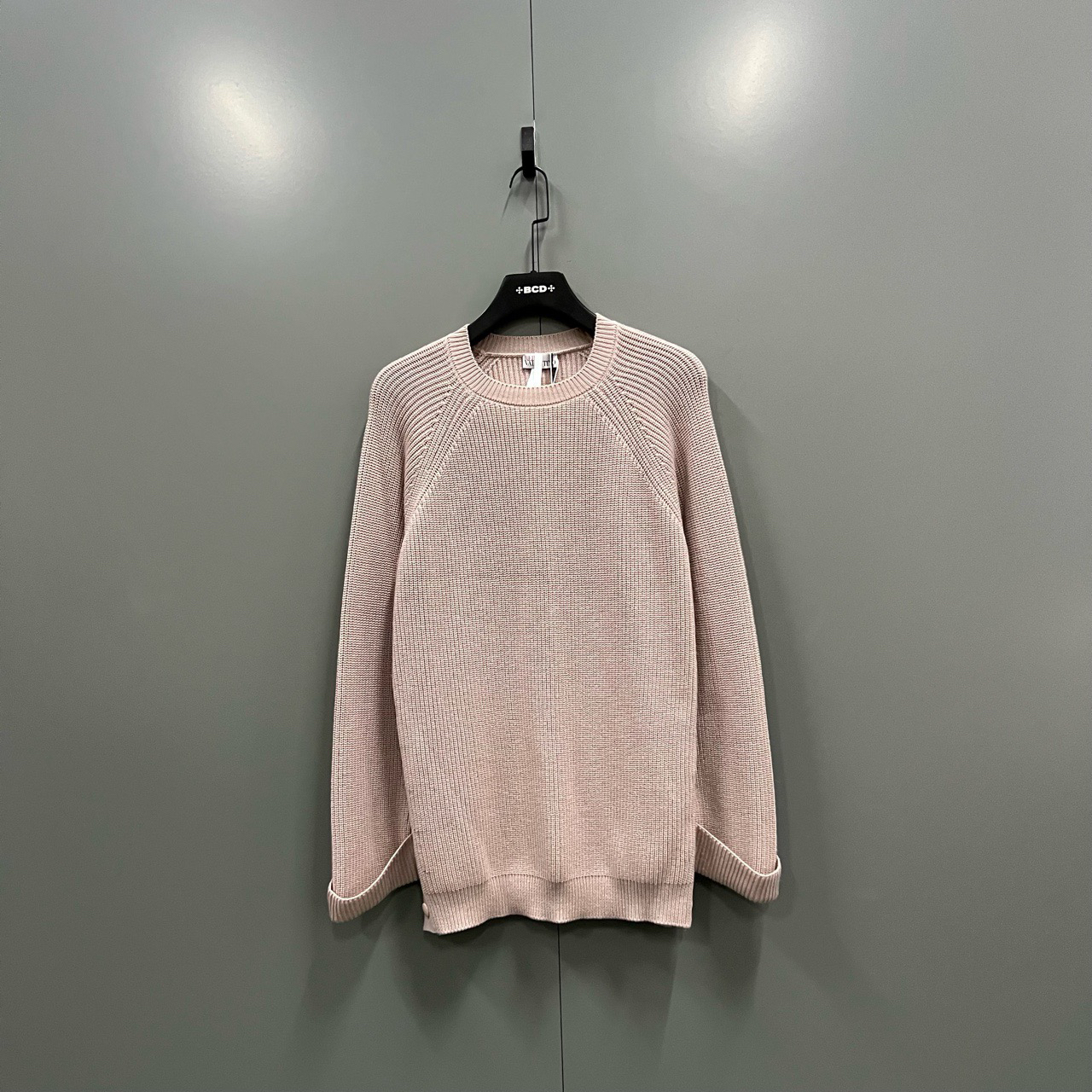 95新 Valentino/华伦天奴  华伦天奴 粉色圆领针织衫 XS码/95新