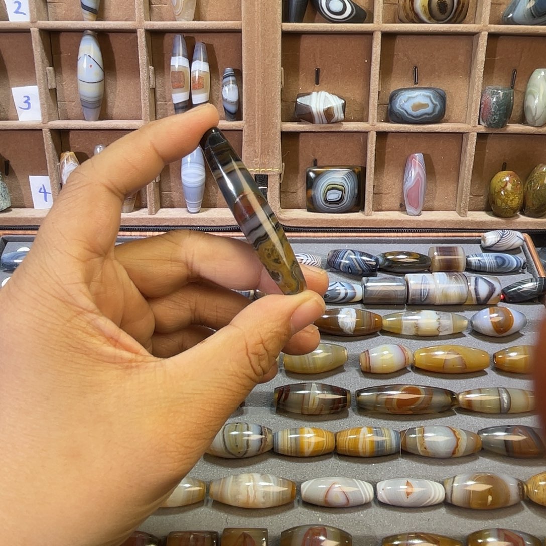 醉***地玛瑙/玉髓合金颈饰