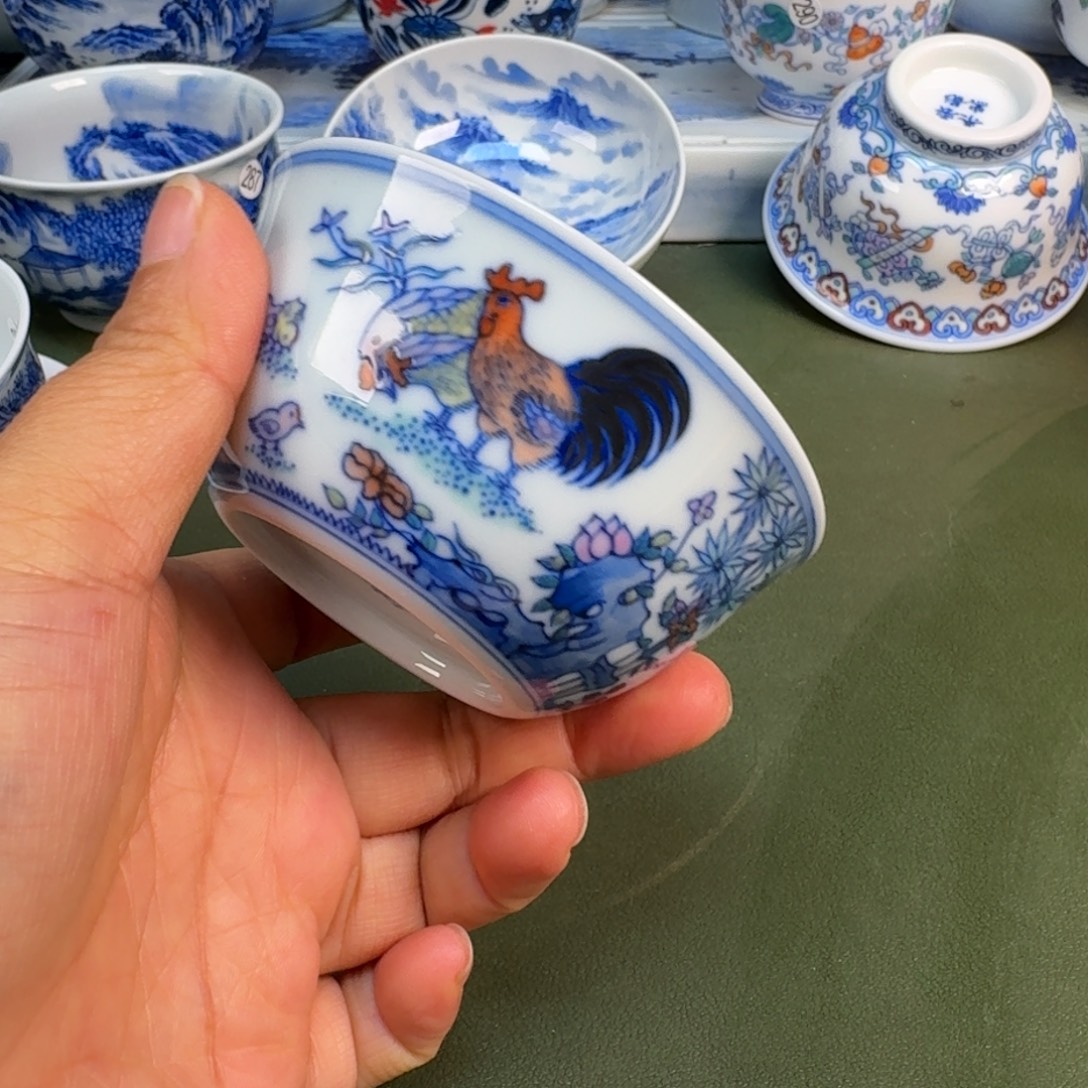 陶景德镇纯手绘茶具圆圆275