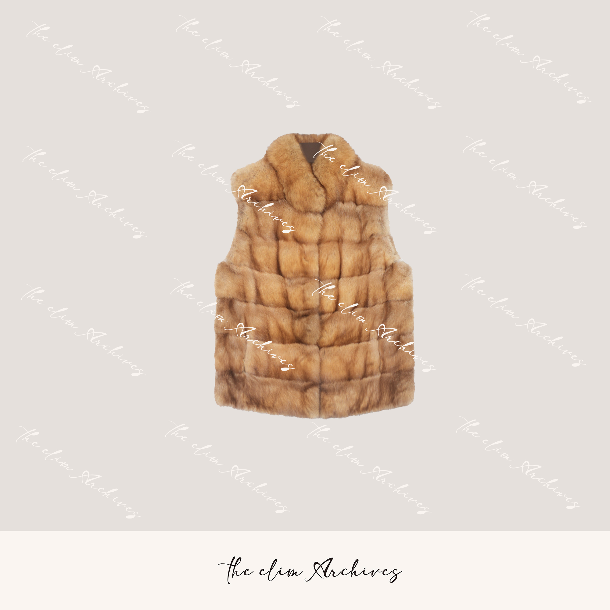 【以琳档案】w“芬D同源”稀有原色Z貂金重工水貂马甲LN028166