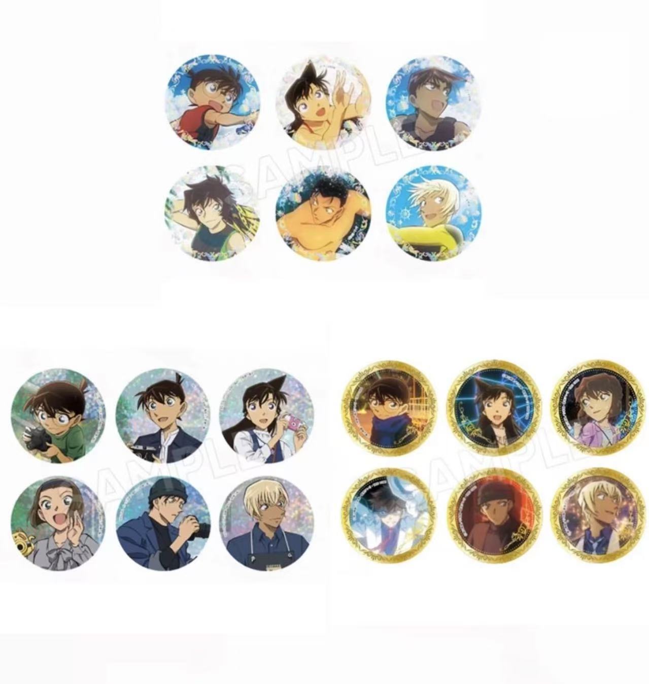 【拆包】日谷名侦探柯南TMS系列夜幕/冲浪/摄影吧唧 徽章  盲盒产品