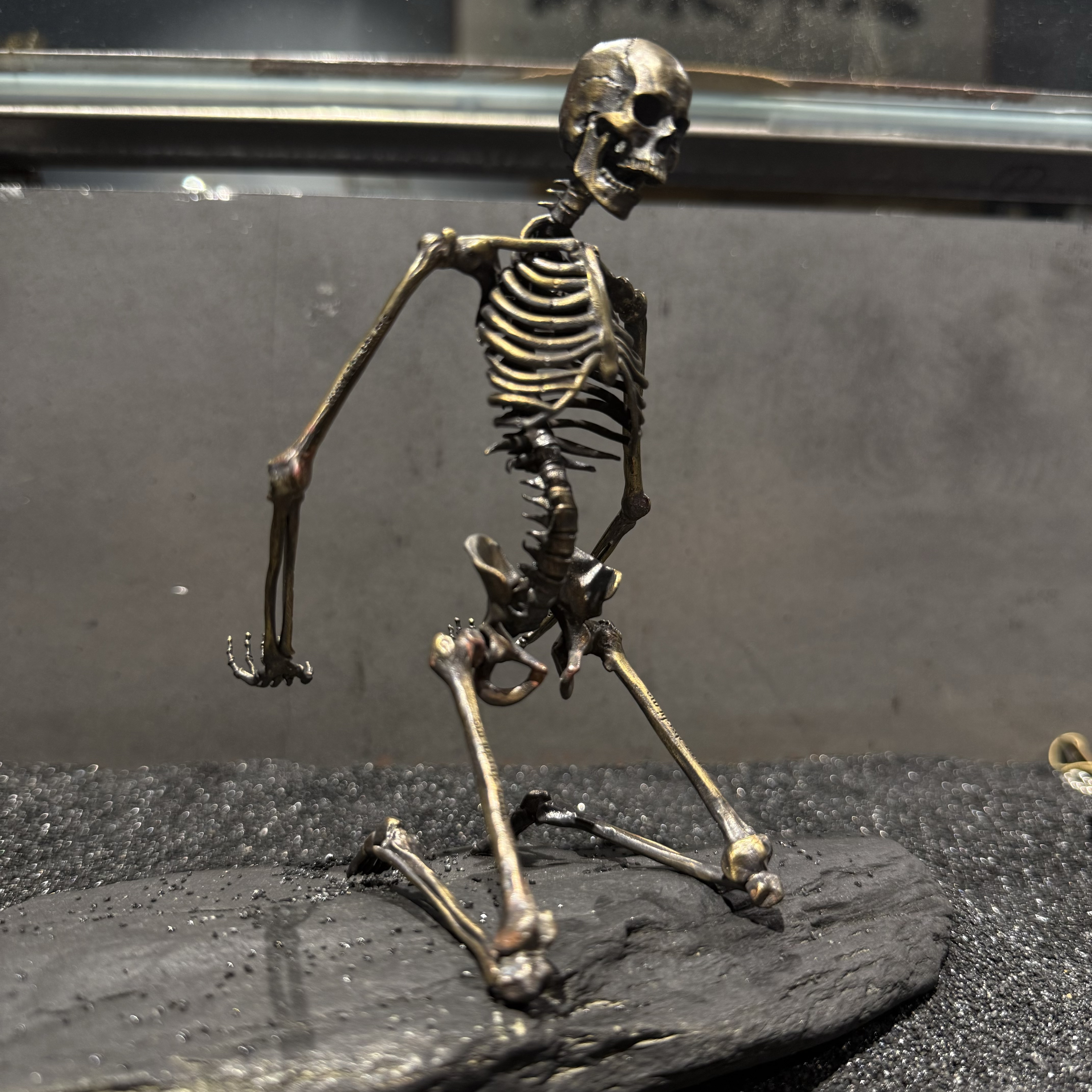 铜吊坠 灵史会馆-骷髅骨架手机支架