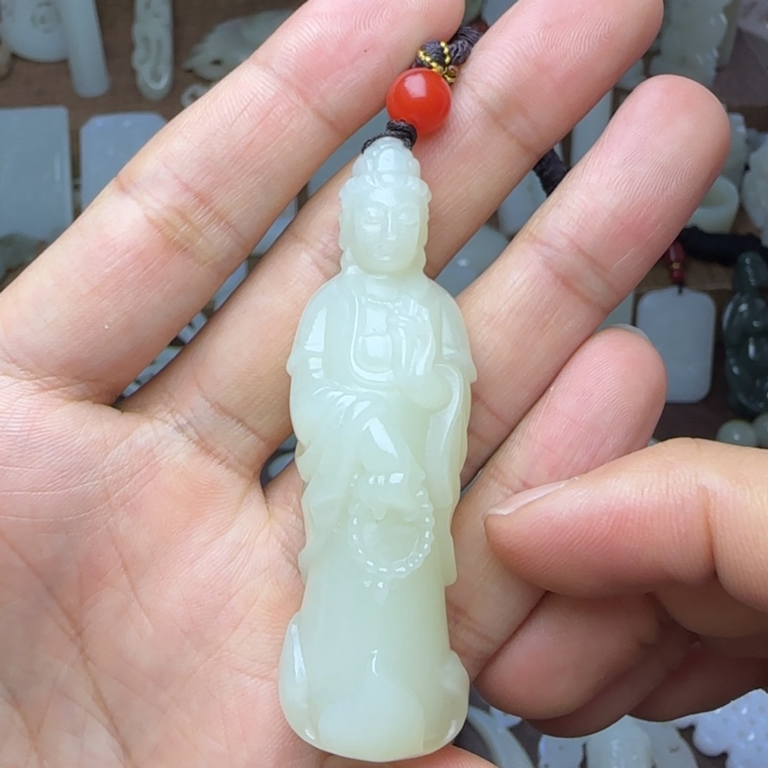 和田玉未镶嵌挂件