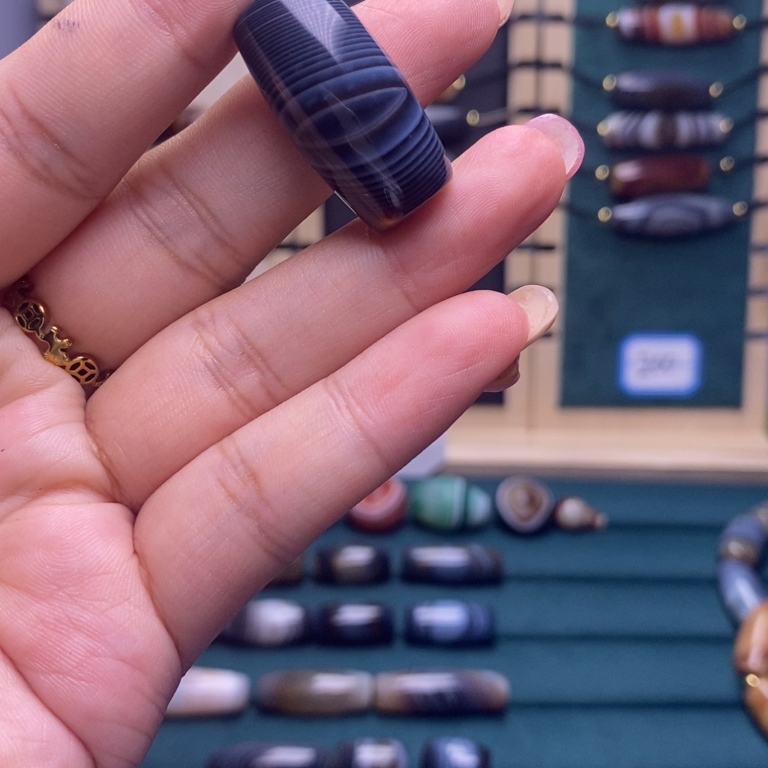 木***木玛瑙/玉髓合金吊坠(不含链)