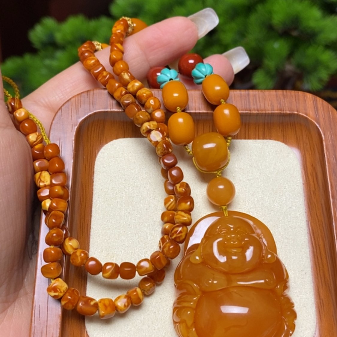 【闪购商品】蜜蜡颈饰未镶嵌项链
