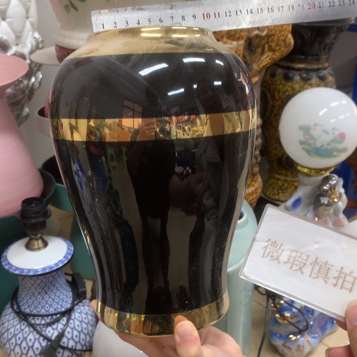摆件微瑕陶瓷介意勿拍
