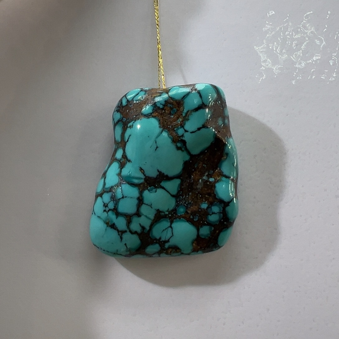 绿松石未镶嵌挂件