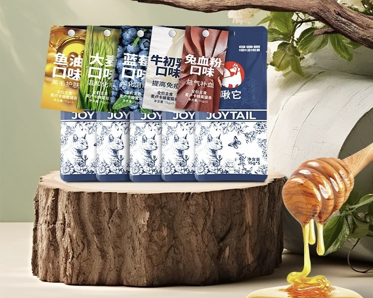 啾它猫条麦卢卡蜂蜜牛初乳鱼油蓝莓猫咪湿粮零食猫条