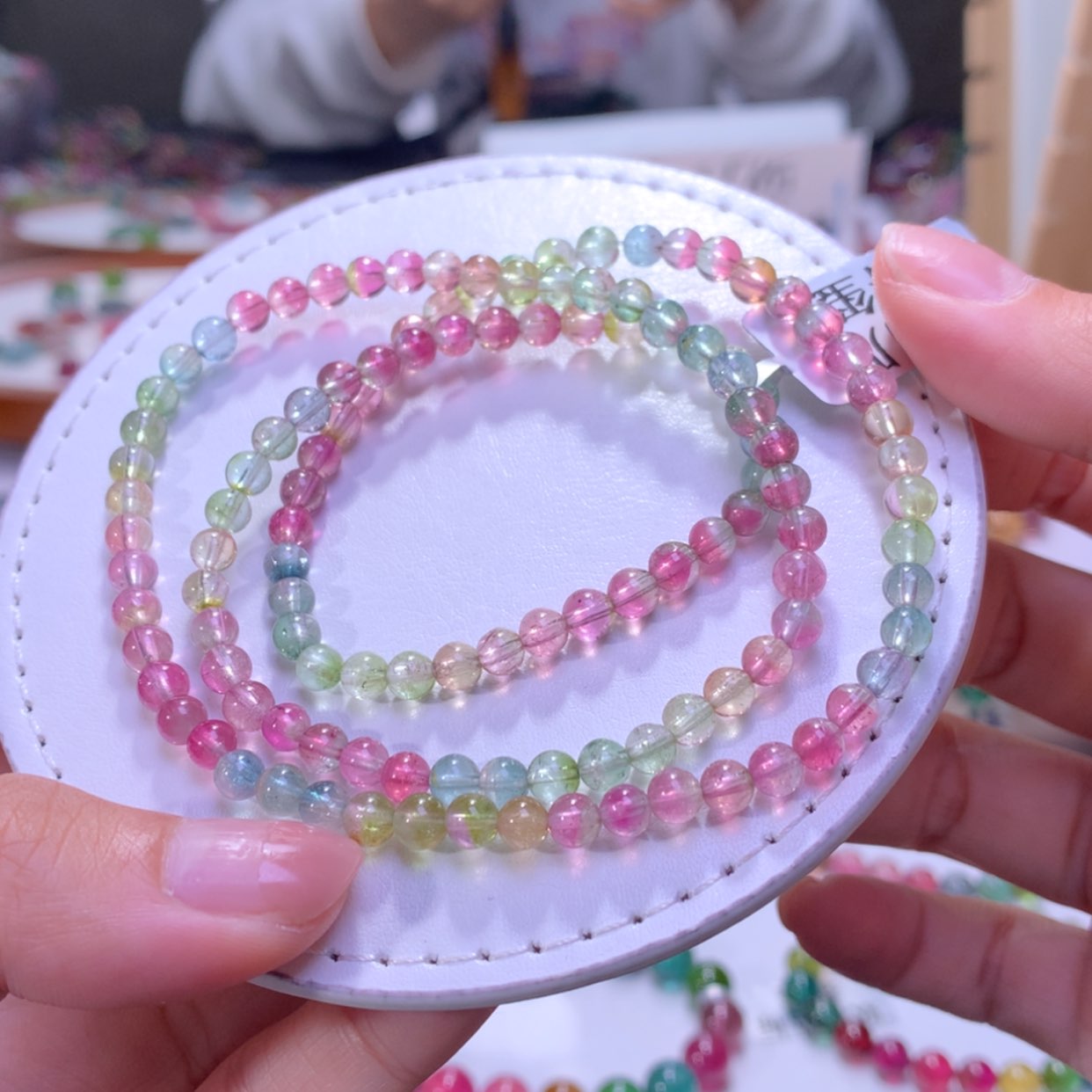 【闪购商品】未镶嵌手串碧玺4.8mm左右净体