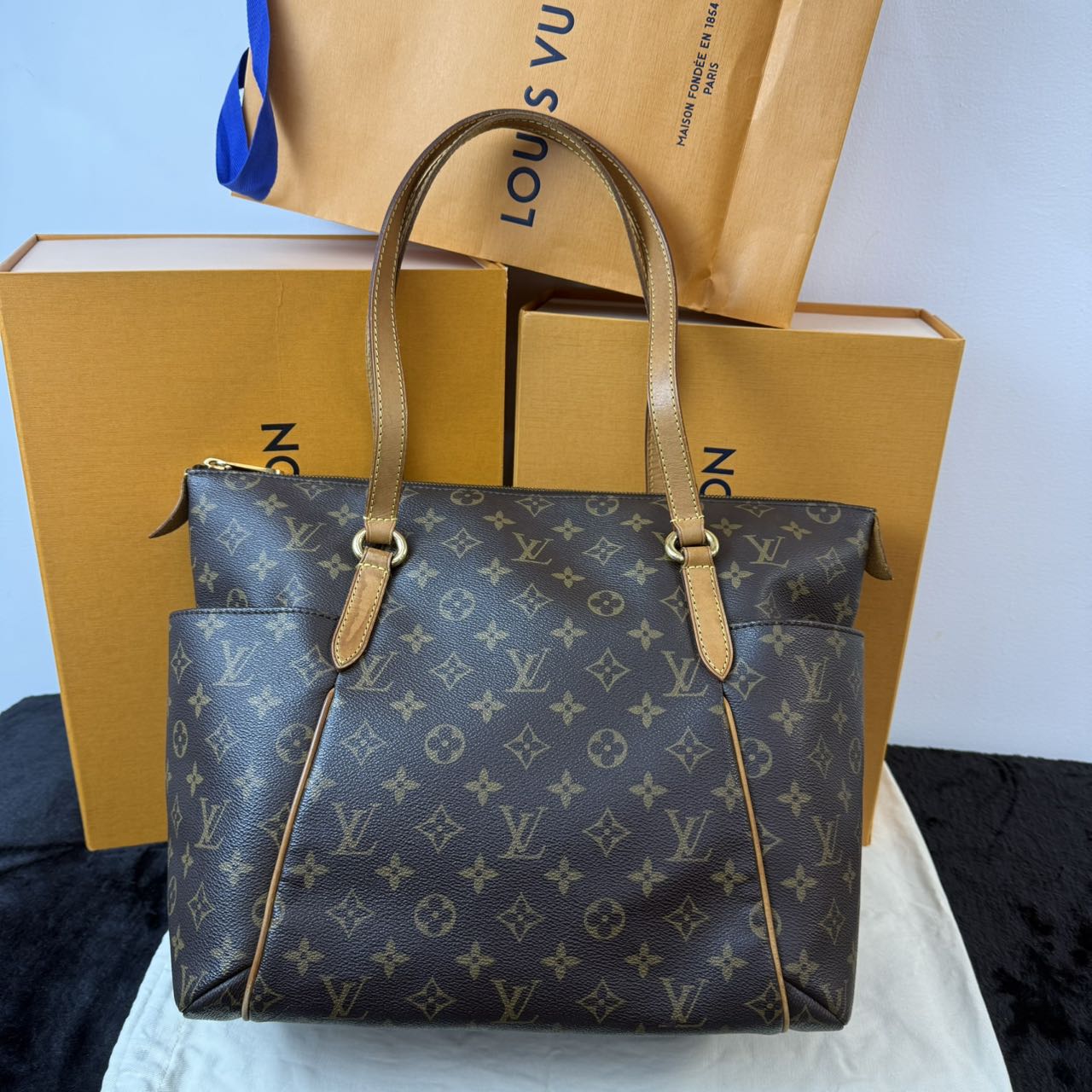 99新 LouisVuitton/路易威登 LV totally奶粉包单肩包托特包