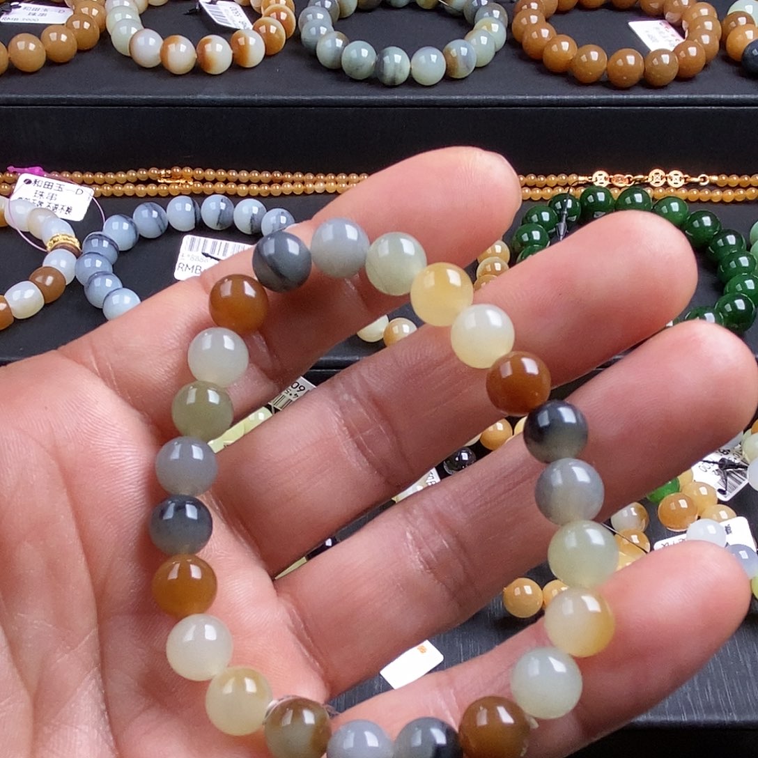 和田玉未镶嵌手链