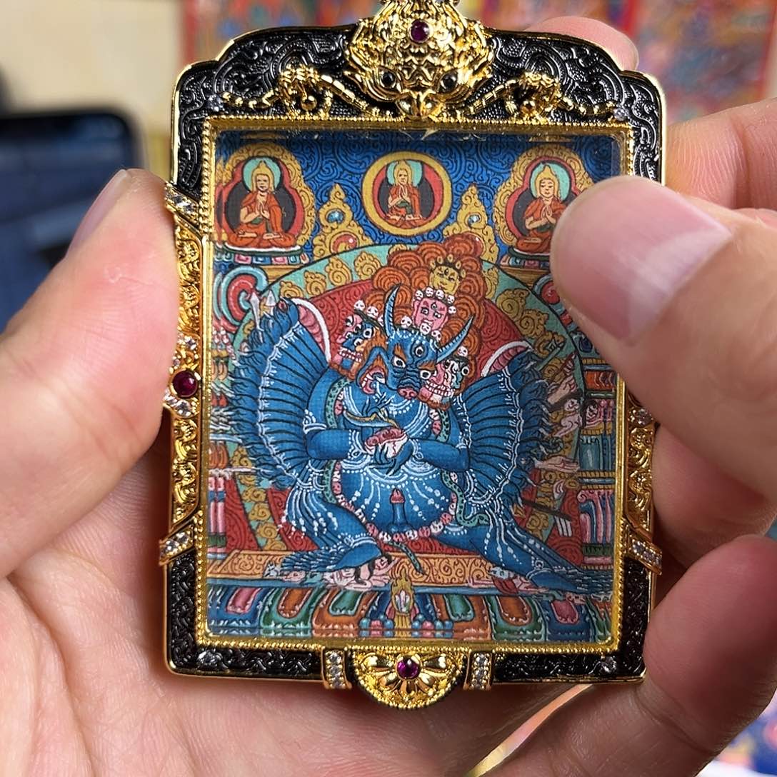 吊坠大威德｜收藏级别｜热贡手绘