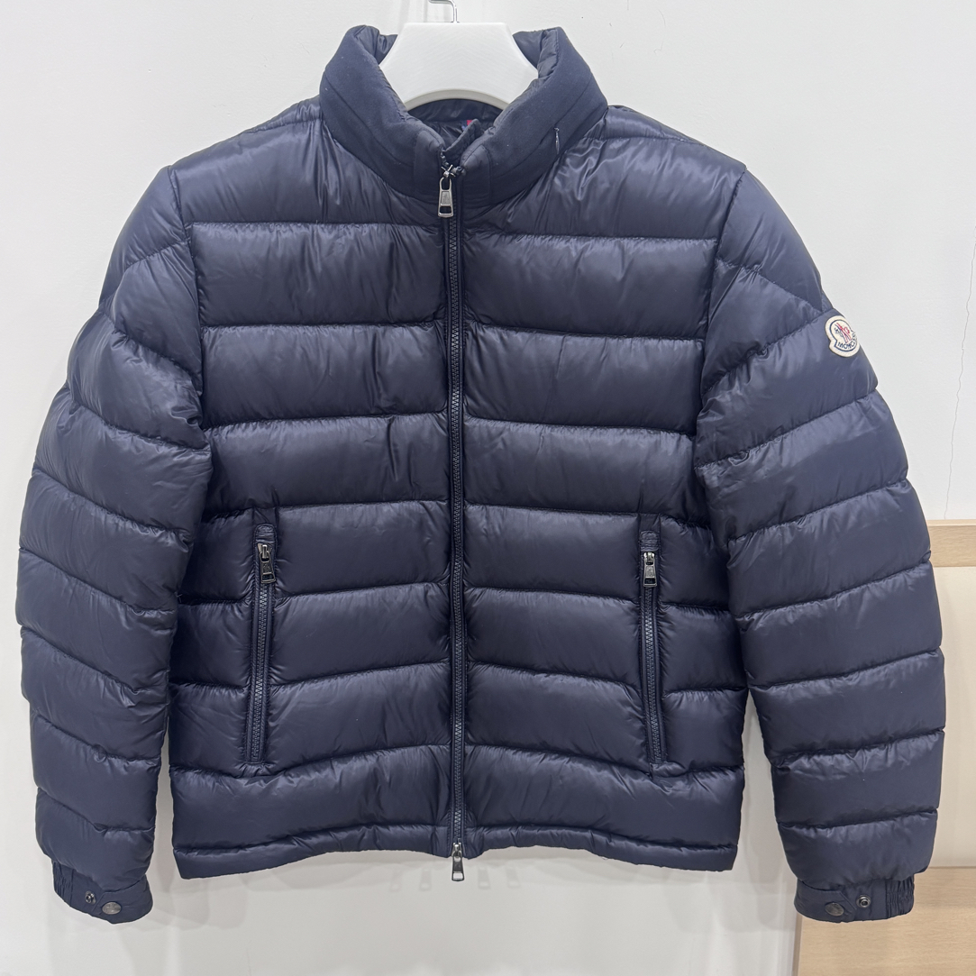 未使用 MONCLER /2码/午夜蓝轻薄羽绒服