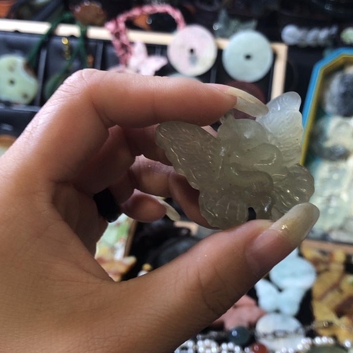 岫玉未镶嵌岫玉挂件