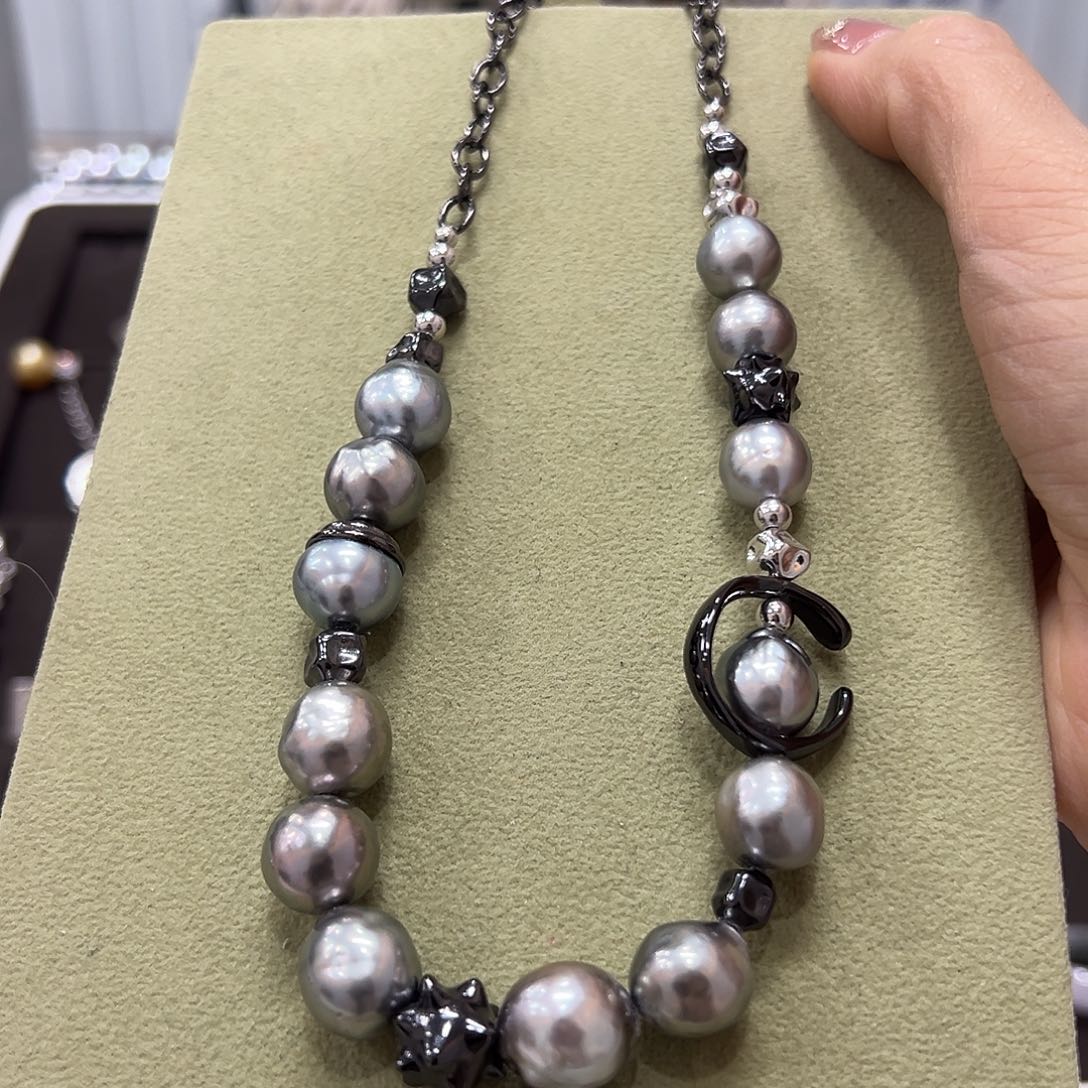 海水珍珠颈饰银S925镶嵌