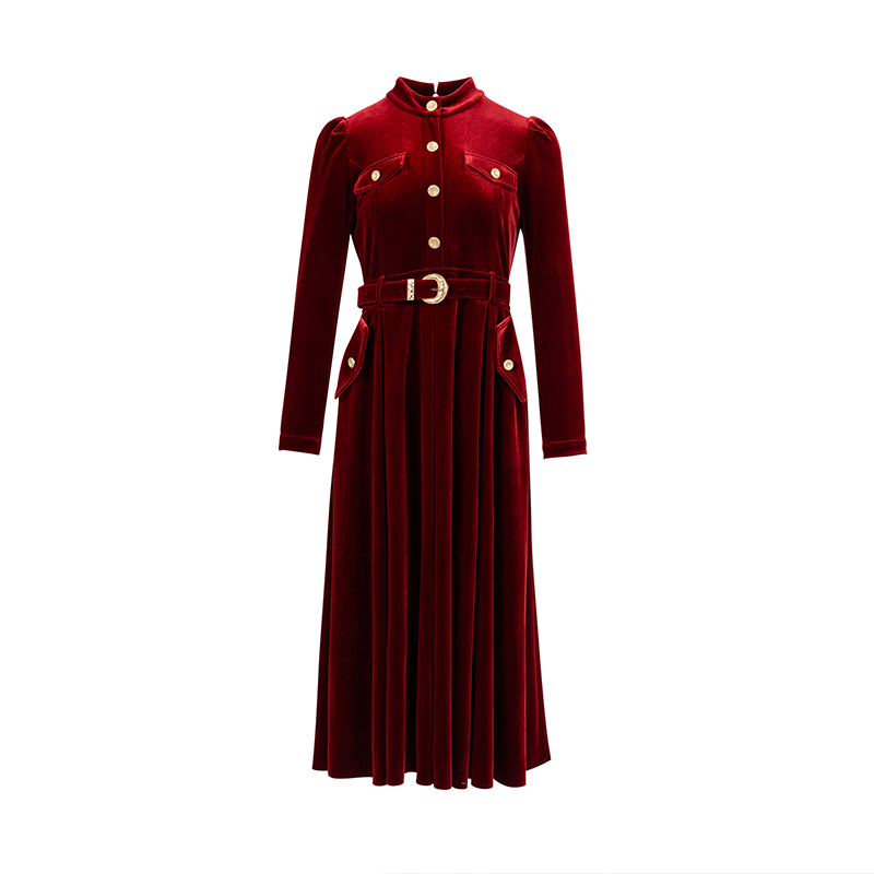 【尚雅专属】商场同款新品冬季连衣裙N1912A44585