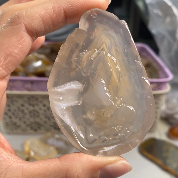 玛瑙/玉髓吊坠(不含链)未镶嵌