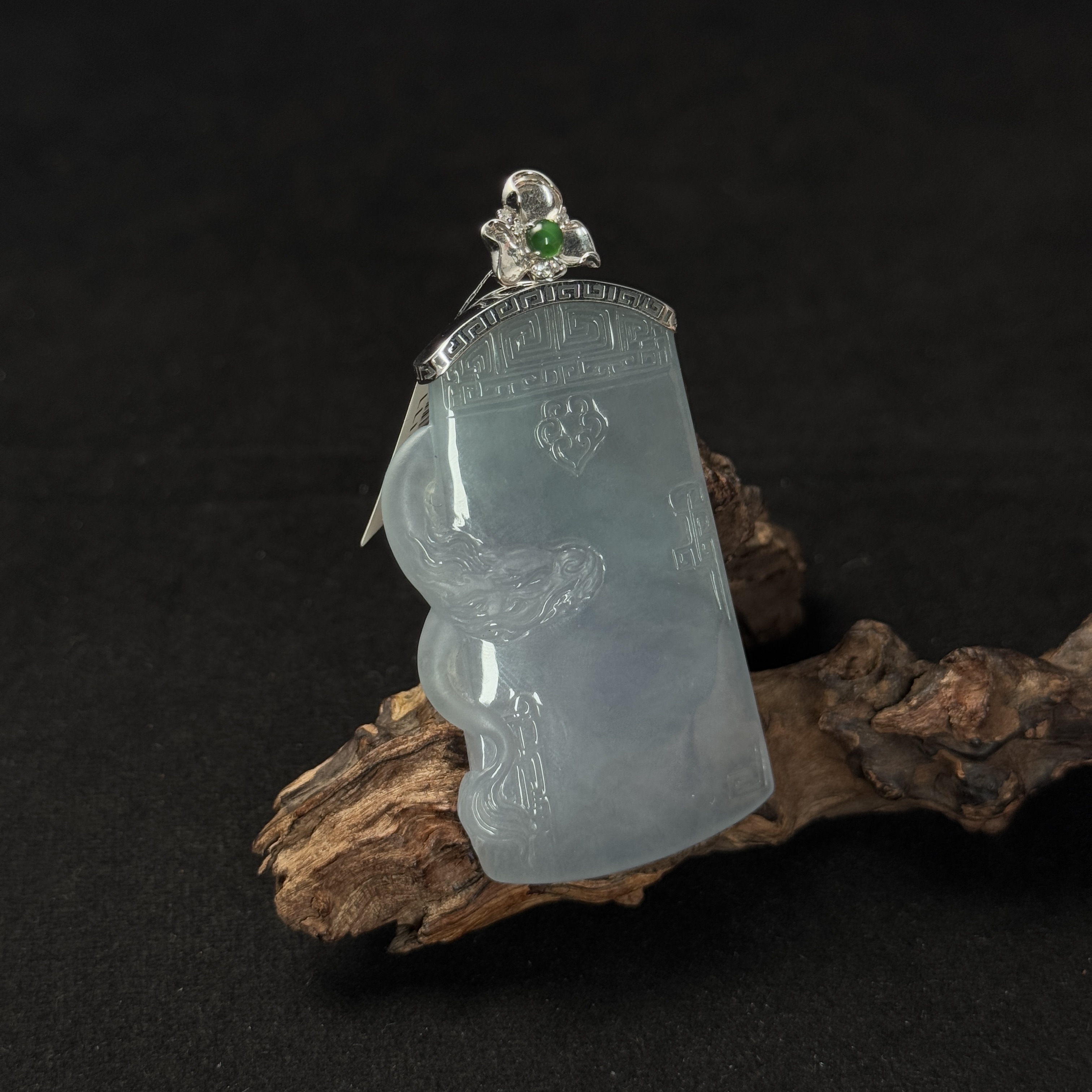 【诚翠拍品第九十四期午】翡翠98吊坠LLi4094金