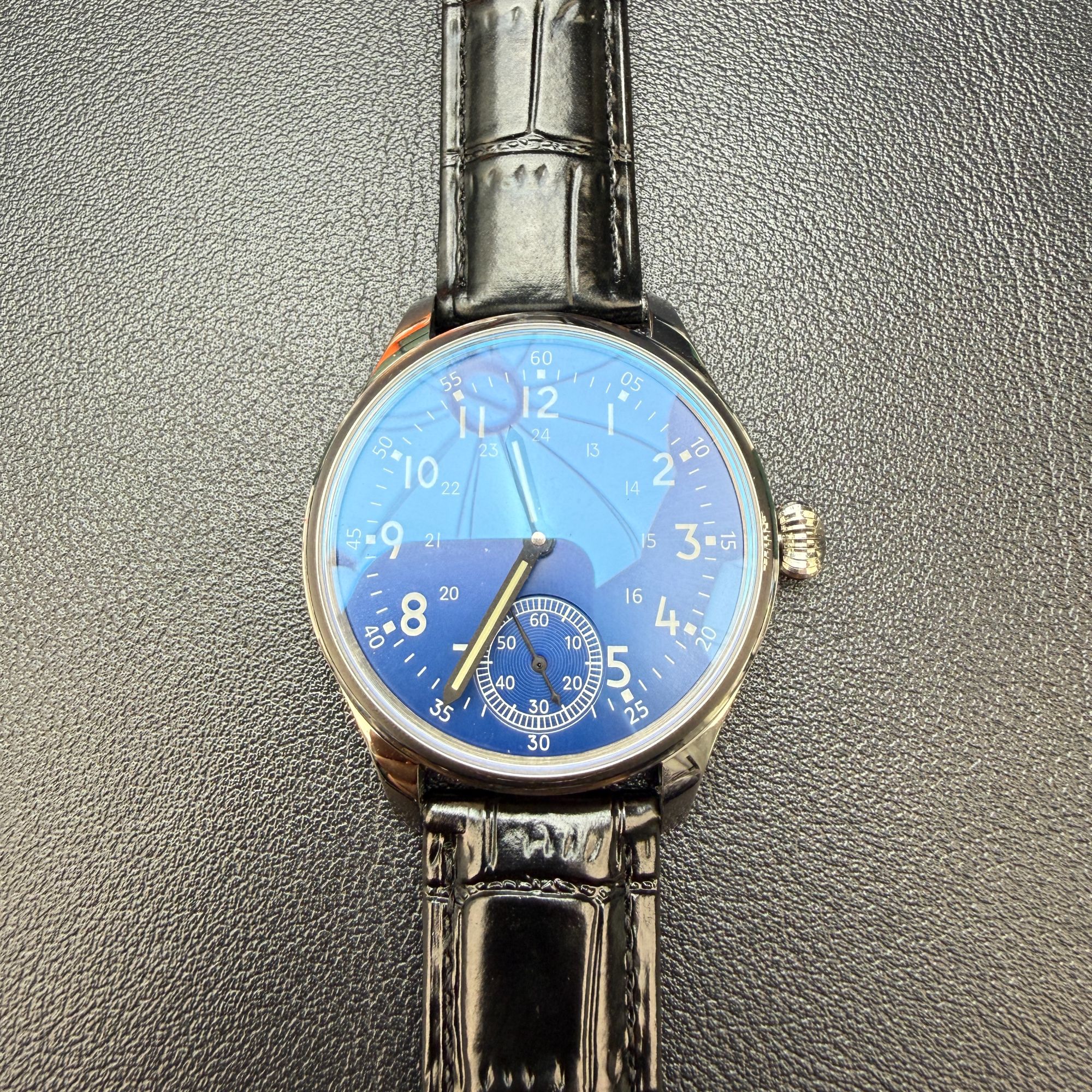 计时蓝盘机械男表表径41mm(不喜勿撕膜）