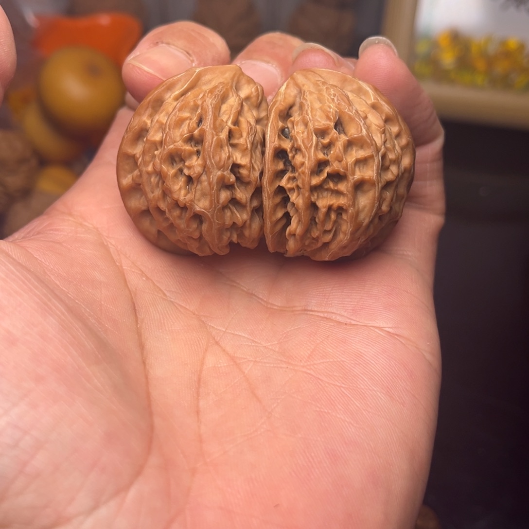 文玩核桃把件58宫灯半壁