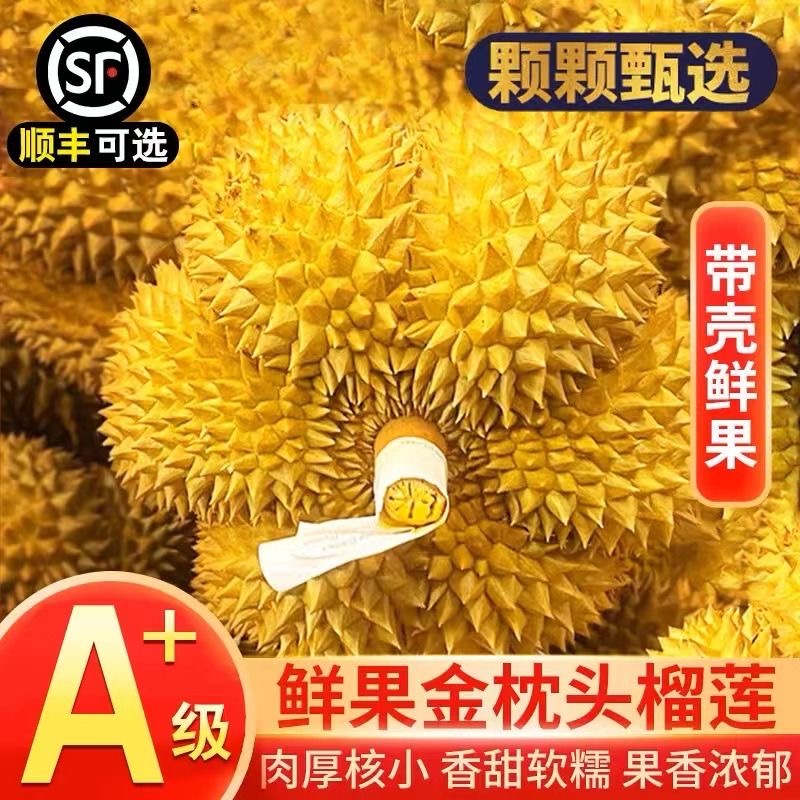 【嗦哈兄弟直发】顺丰冷链包邮泰国金枕榴莲软糯香甜干包黄肉QD1