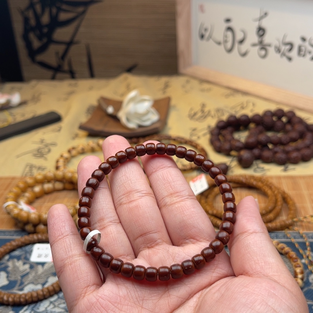 梅***尖紫金鼠手串6纯肉老型