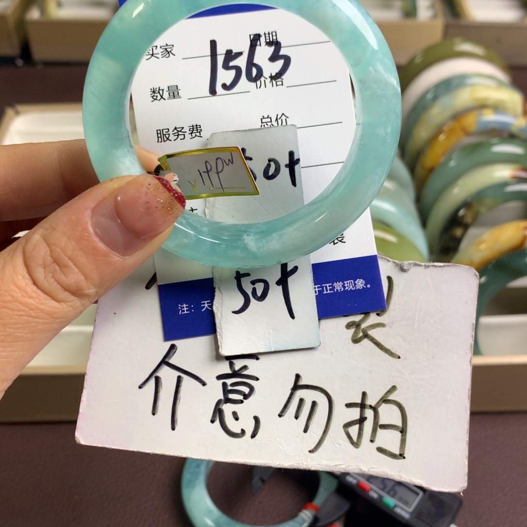 蛇纹石玉手镯未镶嵌1563