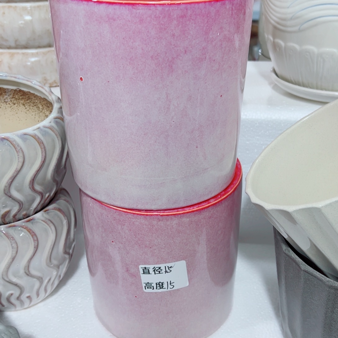 有孔，陶瓷花盆满10米包邮发货