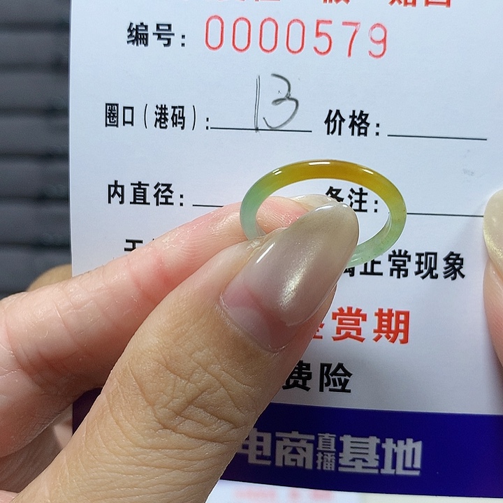 ****.翡翠未镶嵌戒圈579
