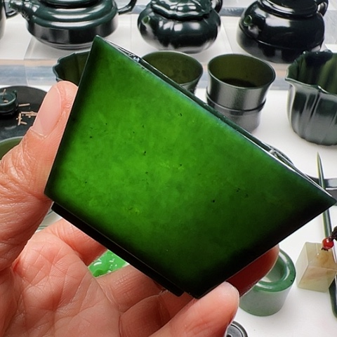 和田玉（青玉）挂件未镶嵌