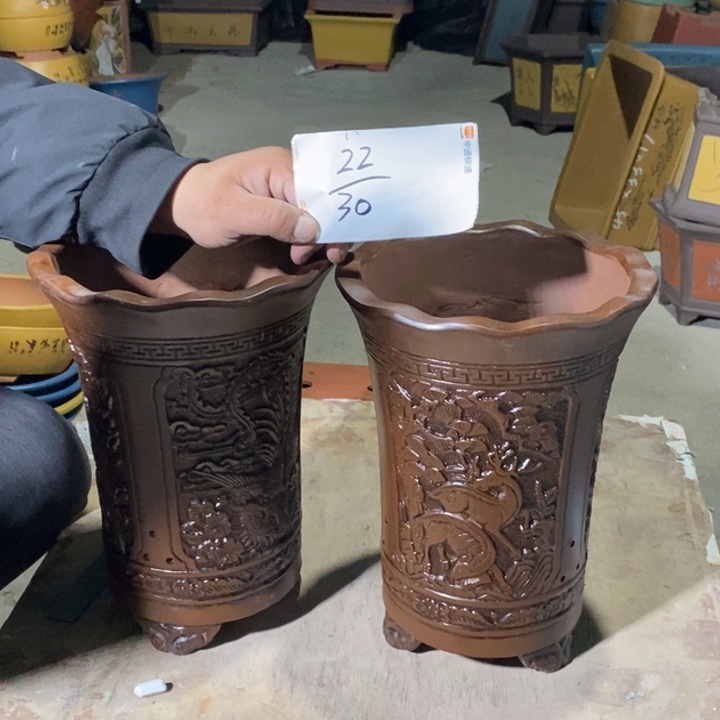 紫砂花盆紫砂紫砂