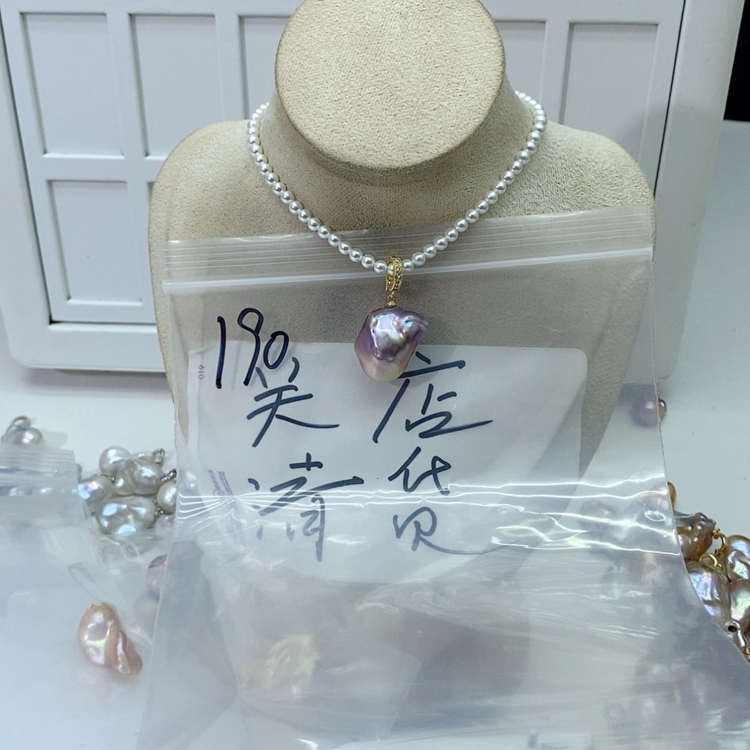 淡水珍珠颈饰合金