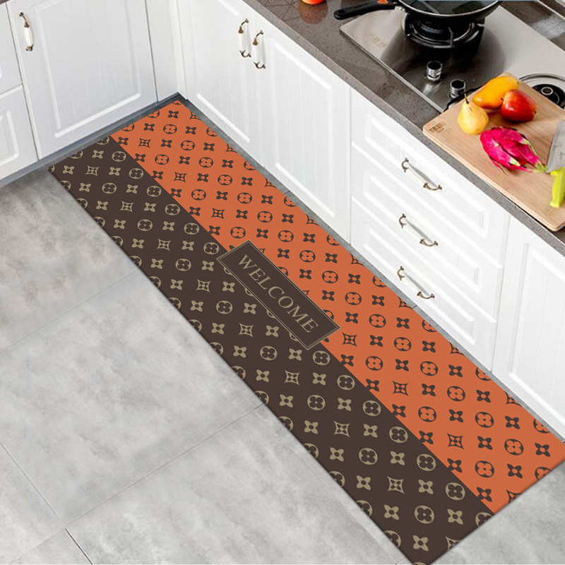 艾马橙70*200cm厨房垫床边毯轻奢简约长条地毯地垫阳台卧室入户门