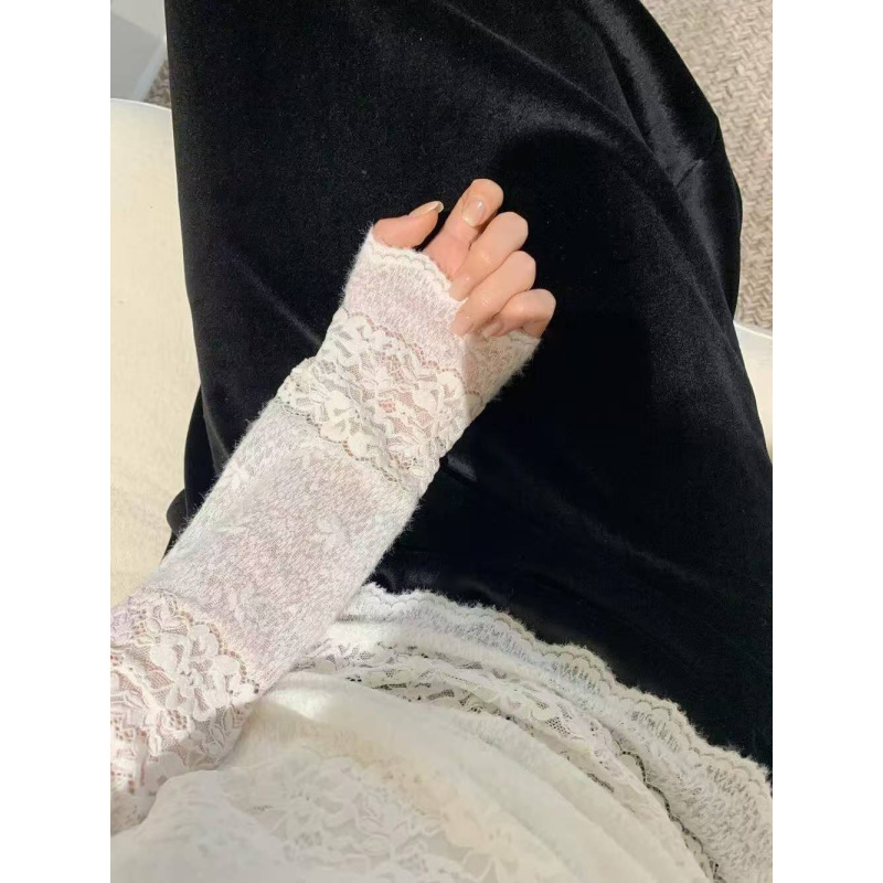 【佳佳的织黛女装】水溶蕾丝钩花打底衫！高级感~