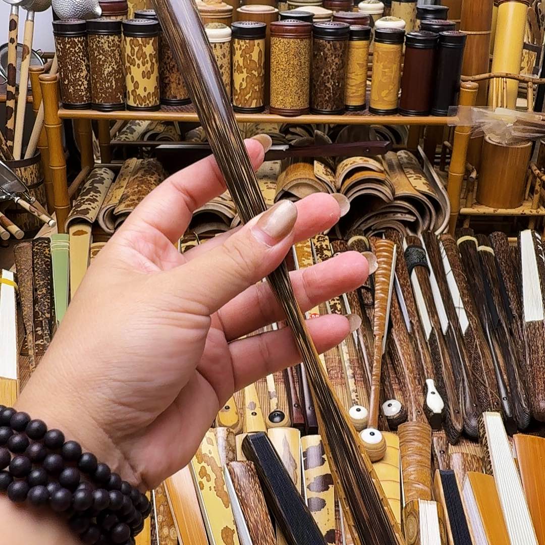 郑****老棕竹折扇大哥拍下