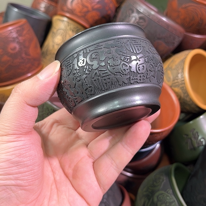 茶杯紫砂全手工紫砂主任杯