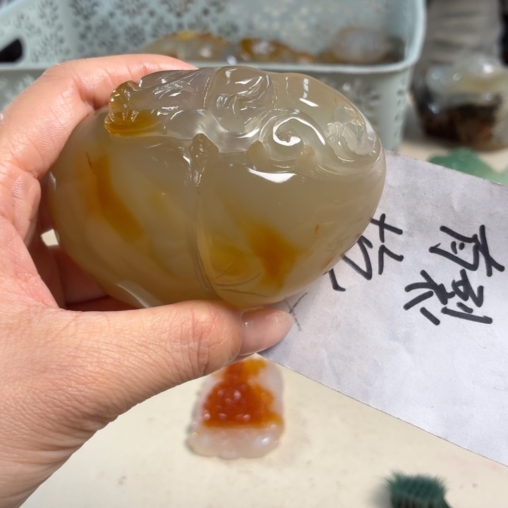 玛瑙/玉髓未镶嵌吊坠(不含链)