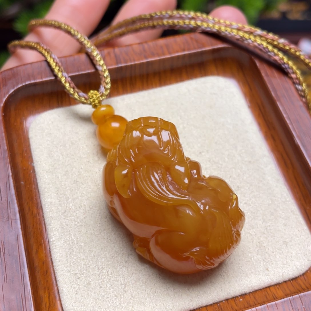 蜜蜡颈饰未镶嵌项链