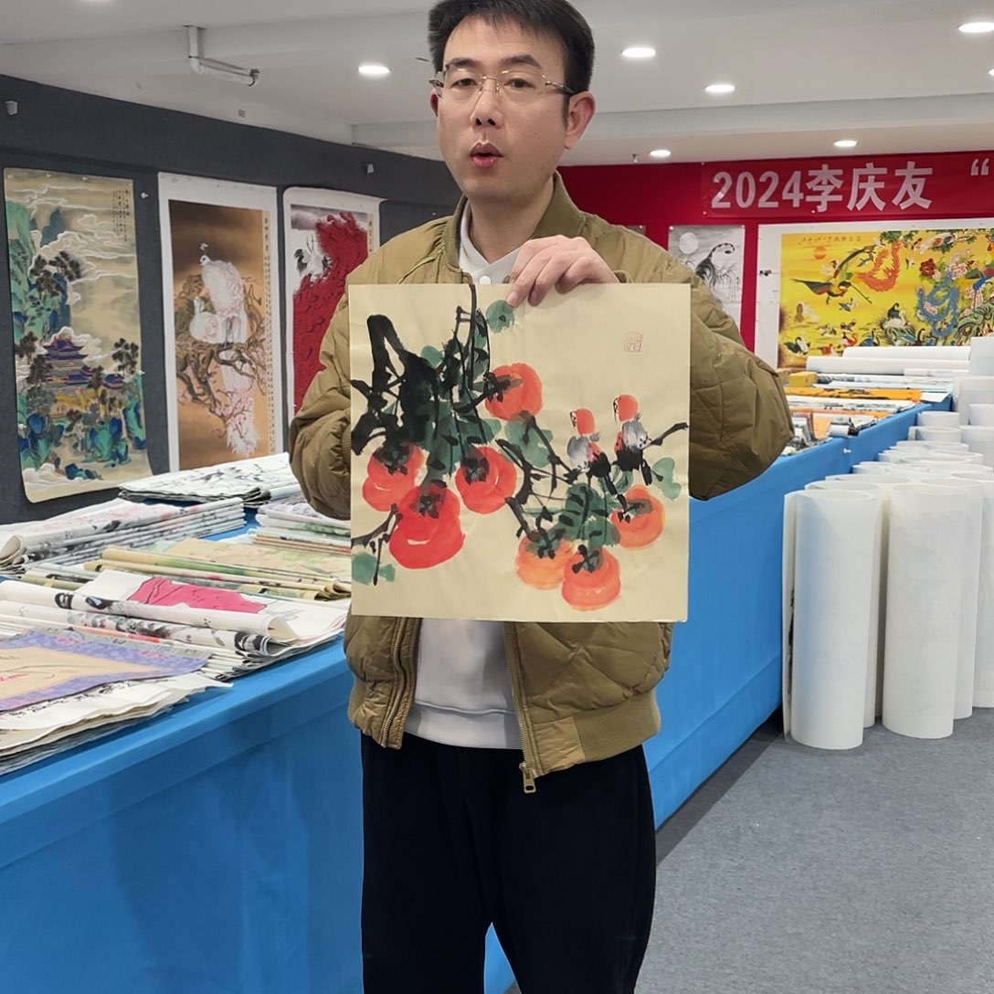 国画今天上午国画作品展示