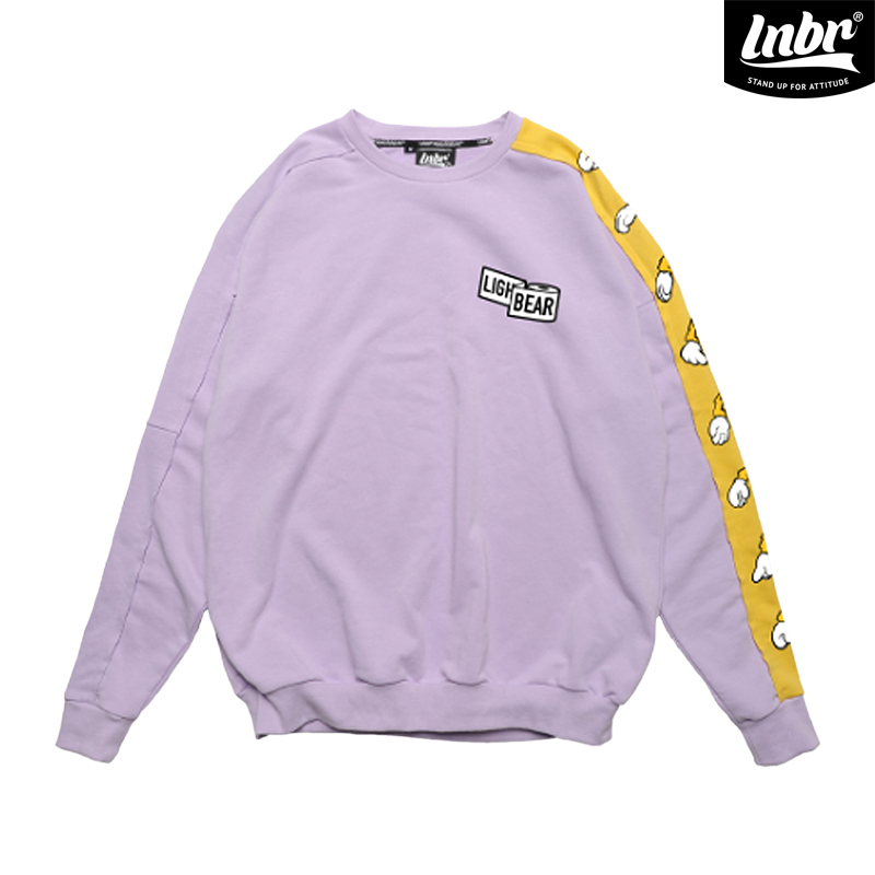 LNBR拼接印花套头卫衣 直播款