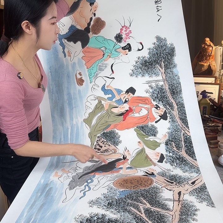 书法张惠文老师八仙图