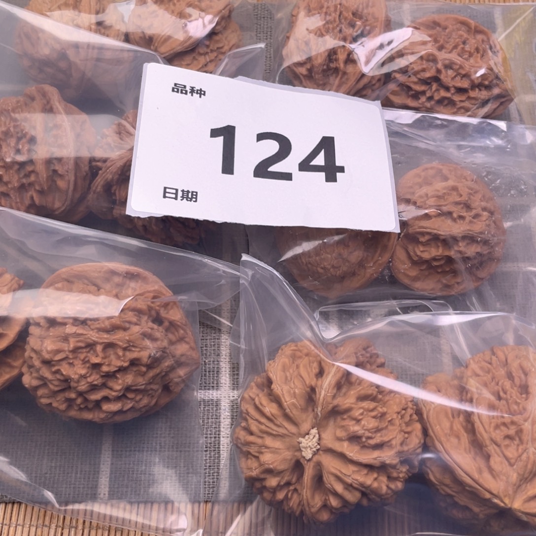 文玩核桃把件124号6对带练手粗筋