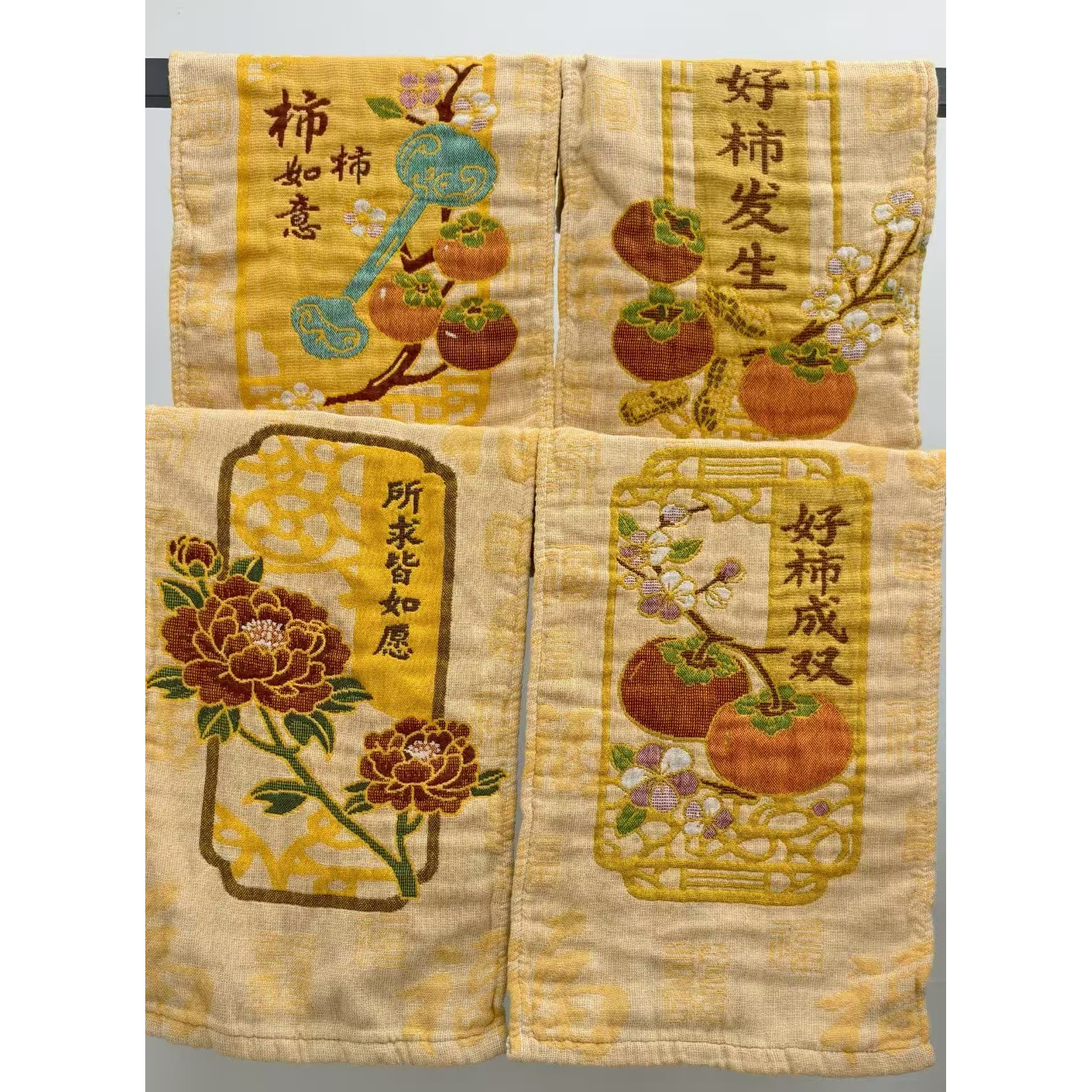【3条装】不选色如愿-系列雨露麻纱布毛巾25*50cm